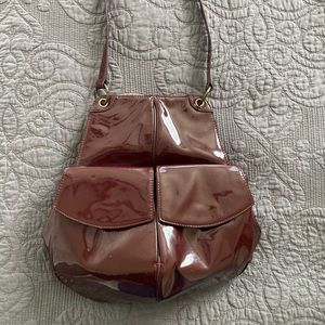 Anthropologie Bica Chela Patent Leather Purse